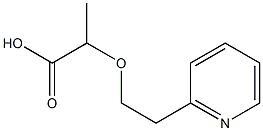 2-[2-(pyridin-2-yl)ethoxy]propanoic acid Struktur