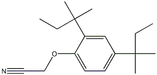 2-[2,4-bis(2-methylbutan-2-yl)phenoxy]acetonitrile Struktur