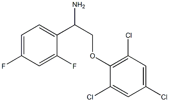 2-[2-amino-2-(2,4-difluorophenyl)ethoxy]-1,3,5-trichlorobenzene Struktur