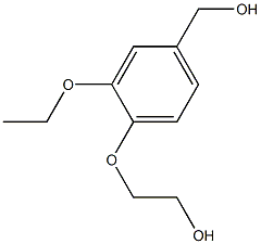 2-[2-ethoxy-4-(hydroxymethyl)phenoxy]ethan-1-ol Struktur