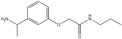 2-[3-(1-aminoethyl)phenoxy]-N-propylacetamide Struktur