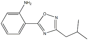 2-[3-(2-methylpropyl)-1,2,4-oxadiazol-5-yl]aniline Struktur