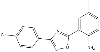 2-[3-(4-chlorophenyl)-1,2,4-oxadiazol-5-yl]-4-methylaniline Struktur