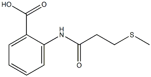 2-[3-(methylsulfanyl)propanamido]benzoic acid Struktur