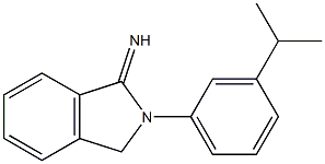 2-[3-(propan-2-yl)phenyl]-2,3-dihydro-1H-isoindol-1-imine Struktur