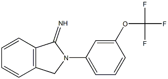 2-[3-(trifluoromethoxy)phenyl]-2,3-dihydro-1H-isoindol-1-imine Struktur