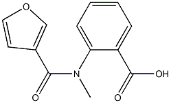 2-[3-furoyl(methyl)amino]benzoic acid Struktur