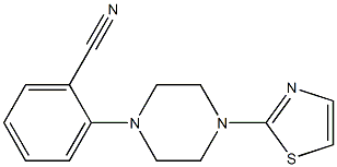 2-[4-(1,3-thiazol-2-yl)piperazin-1-yl]benzonitrile Struktur