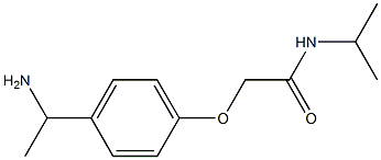 2-[4-(1-aminoethyl)phenoxy]-N-isopropylacetamide Struktur