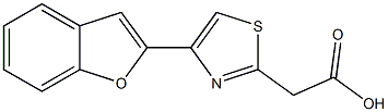 2-[4-(1-benzofuran-2-yl)-1,3-thiazol-2-yl]acetic acid Struktur