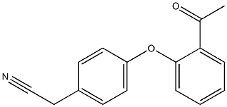 2-[4-(2-acetylphenoxy)phenyl]acetonitrile Struktur