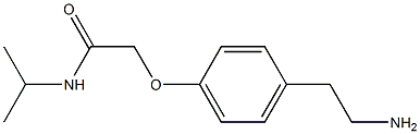 2-[4-(2-aminoethyl)phenoxy]-N-isopropylacetamide Struktur