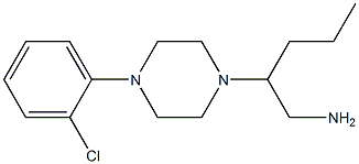 2-[4-(2-chlorophenyl)piperazin-1-yl]pentan-1-amine Struktur