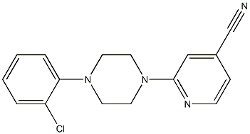 2-[4-(2-chlorophenyl)piperazin-1-yl]pyridine-4-carbonitrile Struktur