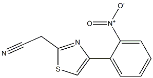 2-[4-(2-nitrophenyl)-1,3-thiazol-2-yl]acetonitrile Struktur