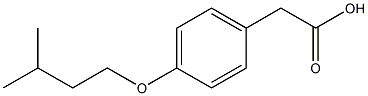 2-[4-(3-methylbutoxy)phenyl]acetic acid Struktur