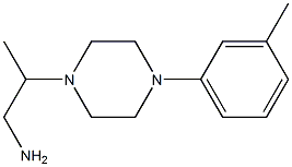 2-[4-(3-methylphenyl)piperazin-1-yl]propan-1-amine Struktur