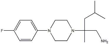 2-[4-(4-fluorophenyl)piperazin-1-yl]-2,4-dimethylpentan-1-amine Struktur