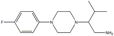 2-[4-(4-fluorophenyl)piperazin-1-yl]-3-methylbutan-1-amine Struktur