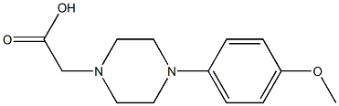 2-[4-(4-methoxyphenyl)piperazin-1-yl]acetic acid Struktur