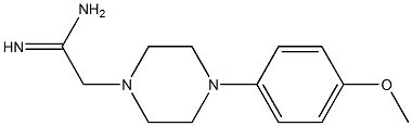 2-[4-(4-methoxyphenyl)piperazin-1-yl]ethanimidamide Struktur