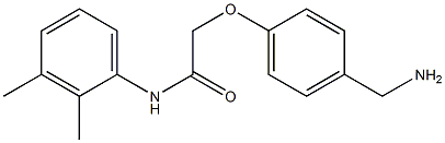 2-[4-(aminomethyl)phenoxy]-N-(2,3-dimethylphenyl)acetamide Struktur