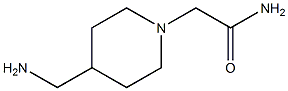 2-[4-(aminomethyl)piperidin-1-yl]acetamide Struktur