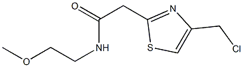 2-[4-(chloromethyl)-1,3-thiazol-2-yl]-N-(2-methoxyethyl)acetamide Struktur