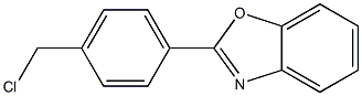 2-[4-(chloromethyl)phenyl]-1,3-benzoxazole Struktur