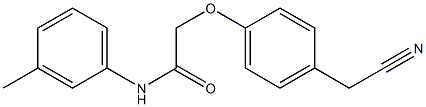 2-[4-(cyanomethyl)phenoxy]-N-(3-methylphenyl)acetamide Struktur