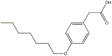 2-[4-(heptyloxy)phenyl]acetic acid Struktur