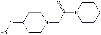 2-[4-(hydroxyimino)piperidin-1-yl]-1-(piperidin-1-yl)ethan-1-one Struktur