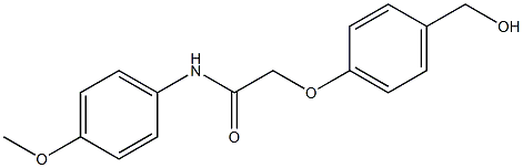 2-[4-(hydroxymethyl)phenoxy]-N-(4-methoxyphenyl)acetamide Struktur