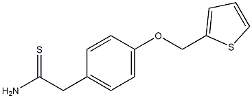 2-[4-(thien-2-ylmethoxy)phenyl]ethanethioamide Struktur