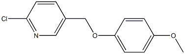 2-chloro-5-(4-methoxyphenoxymethyl)pyridine Struktur