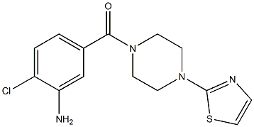 2-chloro-5-{[4-(1,3-thiazol-2-yl)piperazin-1-yl]carbonyl}aniline Struktur