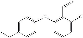 2-chloro-6-(4-ethylphenoxy)benzaldehyde Struktur