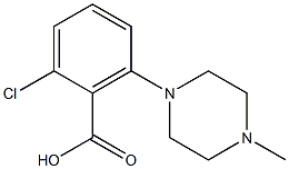 2-chloro-6-(4-methylpiperazin-1-yl)benzoic acid Struktur