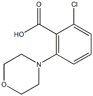 2-chloro-6-(morpholin-4-yl)benzoic acid Struktur