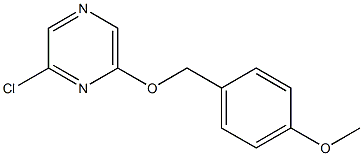 2-chloro-6-[(4-methoxyphenyl)methoxy]pyrazine Struktur