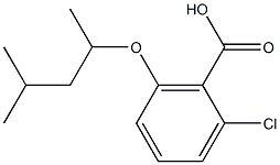 2-chloro-6-[(4-methylpentan-2-yl)oxy]benzoic acid Struktur