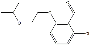 2-chloro-6-[2-(propan-2-yloxy)ethoxy]benzaldehyde Struktur