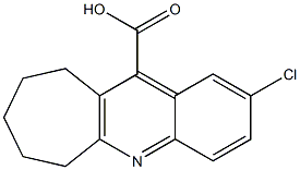 2-chloro-6H,7H,8H,9H,10H-cyclohepta[b]quinoline-11-carboxylic acid Struktur