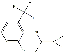 2-chloro-N-(1-cyclopropylethyl)-6-(trifluoromethyl)aniline Struktur