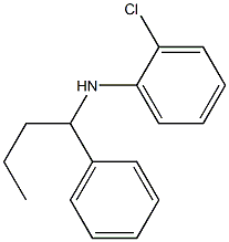 2-chloro-N-(1-phenylbutyl)aniline Struktur