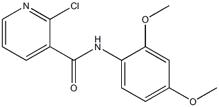 2-chloro-N-(2,4-dimethoxyphenyl)pyridine-3-carboxamide Struktur