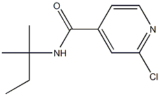 2-chloro-N-(2-methylbutan-2-yl)pyridine-4-carboxamide Struktur