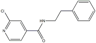 2-chloro-N-(2-phenylethyl)pyridine-4-carboxamide Struktur