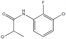 2-chloro-N-(3-chloro-2-fluorophenyl)propanamide Struktur