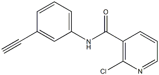 2-chloro-N-(3-ethynylphenyl)nicotinamide Struktur